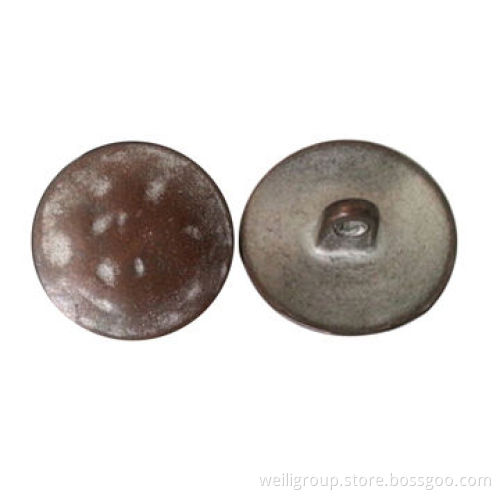 Metal button for uniform or shirt